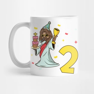 I am 2 with Jesus - kids birthday 2 years old Mug